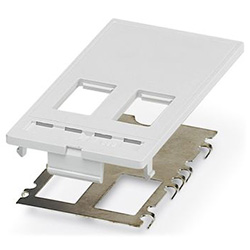 Front plate, plastic with shroud, with modular system