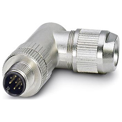 Bus system plug-in connector SACC, Plug angled M12, A-coded