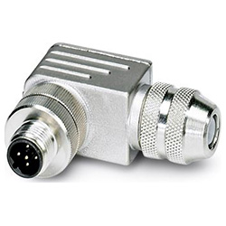 Bus system plug-in connector SACC, Plug angled M12, B-coded