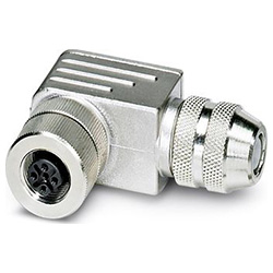 Bus system plug-in connector SACC, Socket angled M12, B-coded