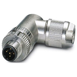 Connector SACC, Plug angled M12, B-coded, shielded