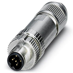 Connector SACC, Plug straight M12, B-coded, shielded