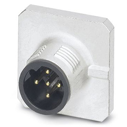 Flush-type connector SACC-SQ, plug, M12, B-coded