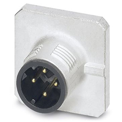 Flush-type connector SACC-SQ, plug, M12, D-coded