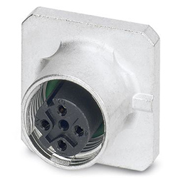 Flush-type connector SACC-SQ, socket, M12, D-coded