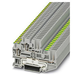 Protective conductor double-level terminal block STTB 2,5 / 2P-PE / L