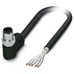 Sensor / actuator cable SAC-5P, Plug angled