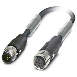 Sensor / actuator cable SAC-5P, Plug straight, B-coded