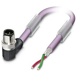 Bus system cable SAC-2P, Plug angled M12 SPEEDCON