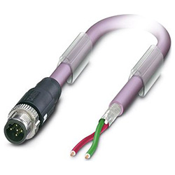 Bus system cable SAC-2P, Plug straight M12 SPEEDCON