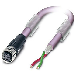 Bus system cable SAC-2P, Socket straight M12 SPEEDCON