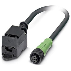 Bus system cable SAC-2P-ASIFK, Socket straight M12