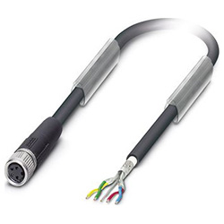 Bus system cable SAC-4P, Socket straight M8