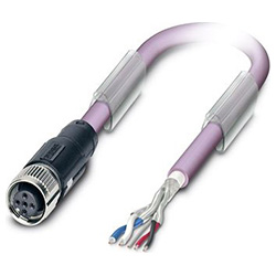 Bus system cable SAC-5P, Socket straight M12 SPEEDCON, A-coded