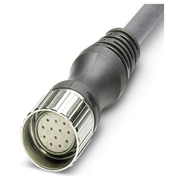 Connector component, Socket M23, straight, with master cable