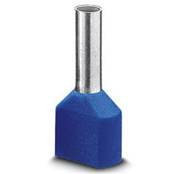 Twin ferrule 2 x 0.75 mm² x 8 mm Partially insulated