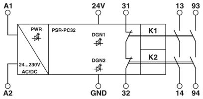 Coupling relay, PSR-PC32