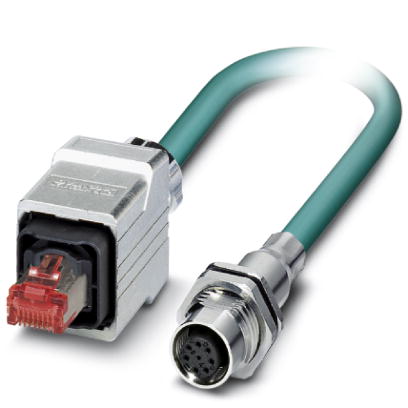 Assembled Ethernet cable, VS-M12FSBP