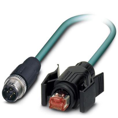 Assembled Ethernet cable, VS-M12MS