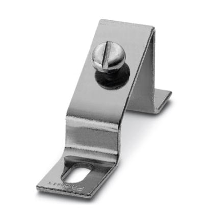 Angled brackets for DIN rails