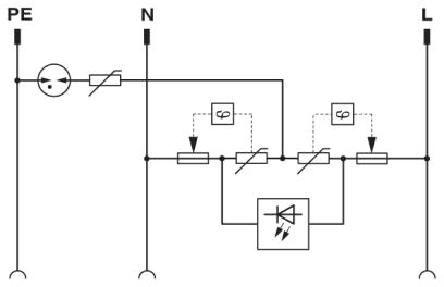 Type 3 surge protection device, Attachment connector, MNT