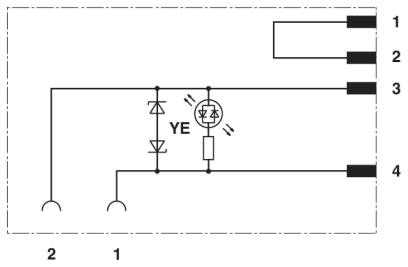 Valve connector, SAC-4P