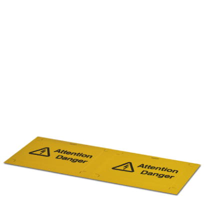 Warning label, Adhesive warning plate, WS
