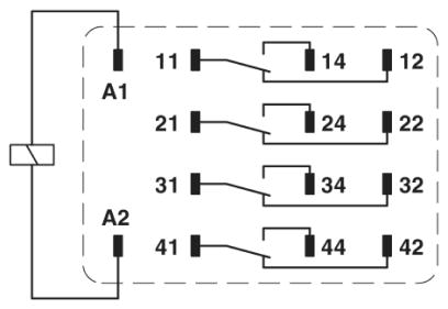 Single relay, REL-IR4