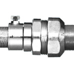 Waterproof combination coupling (waterproof pre-coupling + screwless steel wire conduit)