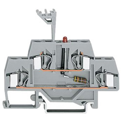 Double-deck LED terminal block 281