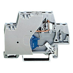 Terminal block with varistor and end plate 280