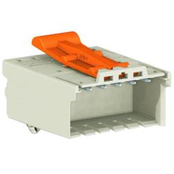 1-conductor male connector, Snap-in mounting feet 2091