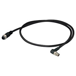 Sensor / actuator cable, M12 socket straight, M8 plug angled