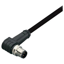 Sensor / actuator connector (pre-fab) M12 Plug, right angle