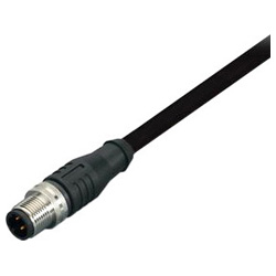 Sensor / actuator connector (pre-fab) M12 Plug, straight