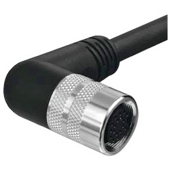 Sensor / actuator connector (pre-fab) M16 Socket, right angle 756-3206/140-150