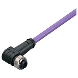 Sensor / actuator data cable (pre-fab) M5 Socket, right angle 756-1102/060-100