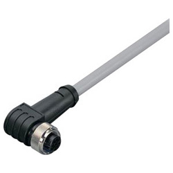 Sensor / actuator data cable (pre-fab) M8 Socket, right angle