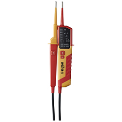 Voltage and Continuity Tester, 12 - 1,000 V AC, CAT IV, Including 2 x AAA Batteries