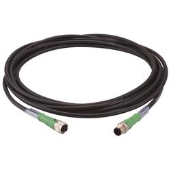 5M CABLE WITH M 12 PLUG + SOCKET