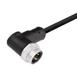 Sensor-Actuator Cable (Assembled), One End without Connector, 7 / 8", Pin, 90° 1292091000
