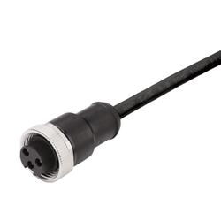 Sensor-Actuator Cable (Assembled), One End without Connector, 7 / 8", Socket, Straight
