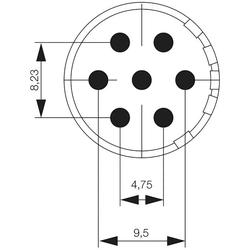 Contact Insert (Circular Connector), Solder Pin, Solder Cup, M23 1224000000