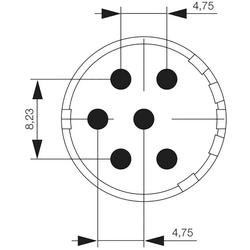 Contact Insert (Circular Connector), Solder-In Socket, M23