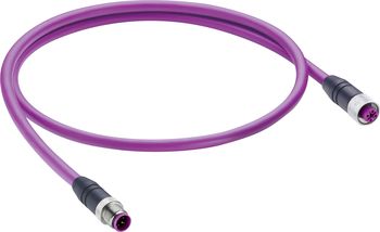 Sensor/Actuator Data Cable (pre-fab) M12 Socket, straight, Plug straight