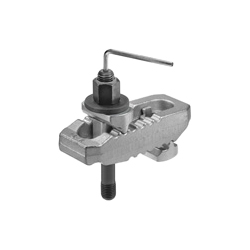 6312V Crocodile clamp with counterholder, adjustable with stud no. 6379I