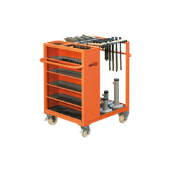 6470 Trolley for clamping equipment with basic set of clamping equipment 72520