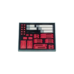 6535 Set of assorted plastic clamping elements