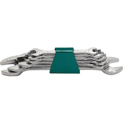 Chrome Plated Double Open-End Wrench Set
