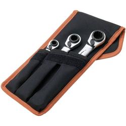 Ratcheting crowfoot wrench set